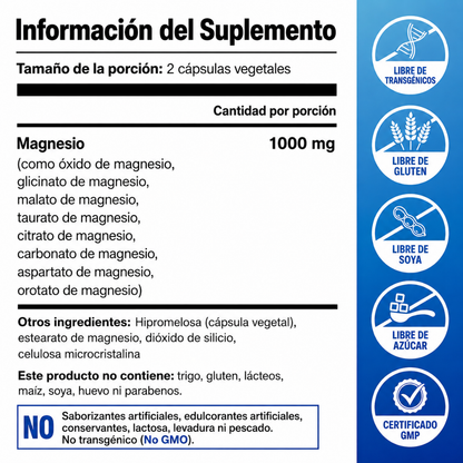 Complejo de magnesio 8 en 1